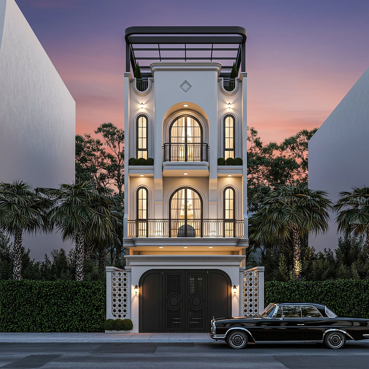 Kiến trúc Biệt thự Biên Hòa được thiết kế theo phong cách Neoclassical hiện đại